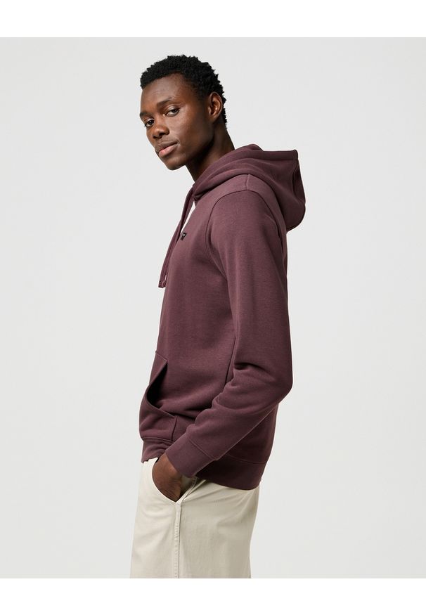 Wrangler - MESKA BLUZA WRANGLER SIGN OFF HOODIE MAHOGANY 112371459