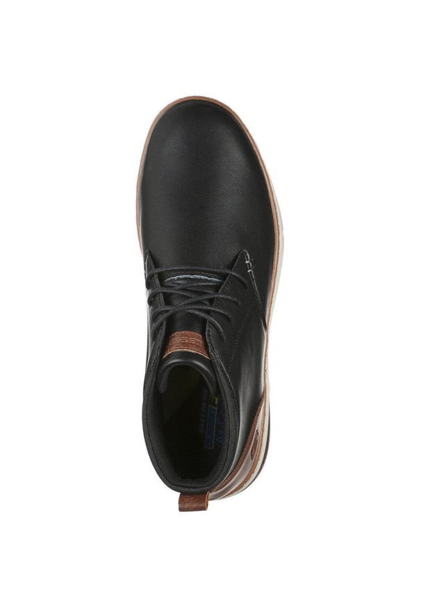 skechers - Buty do chodzenia męskie Skechers Evenston Renli. Kolor: czarny. Materiał: materiał, syntetyk. Szerokość cholewki: normalna. Sport: turystyka piesza