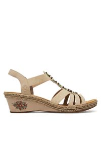 Sandały Rieker. Kolor: beżowy #1