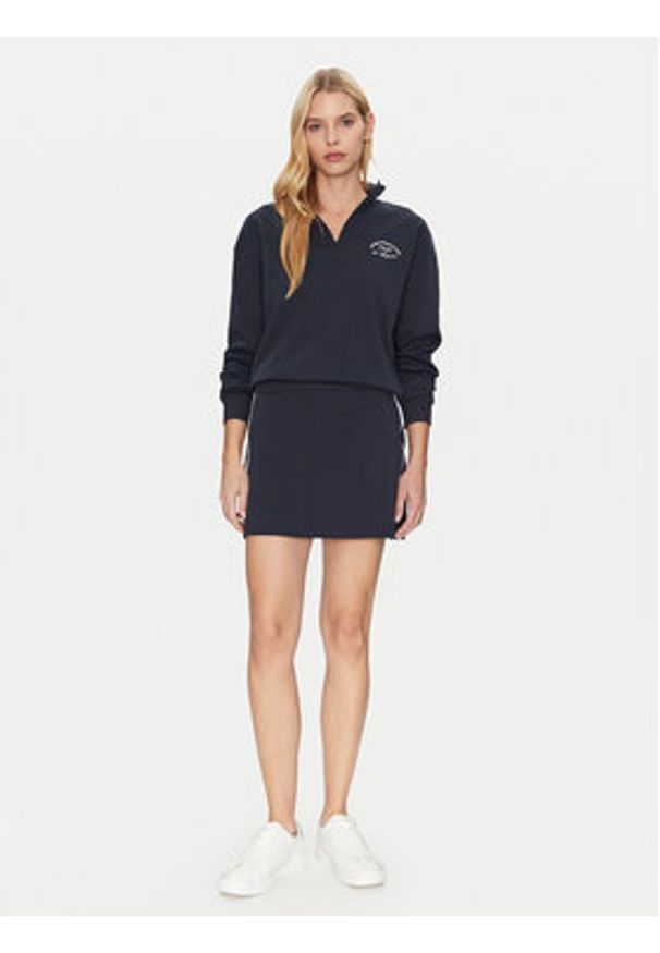 Guess Spódnica mini V5GD02 KCS01 Granatowy Regular Fit. Kolor: niebieski. Materiał: bawełna