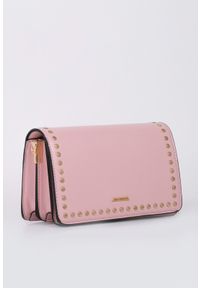Monnari - Elegancka torebka z dżetami. Kolor: różowy. Wzór: aplikacja. Styl: elegancki. Rodzaj torebki: na ramię #2