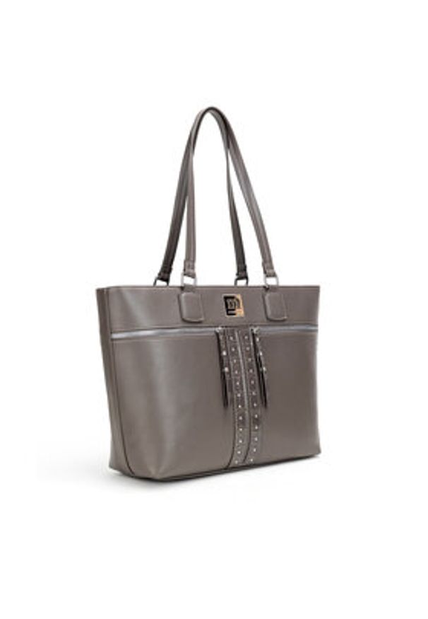 Monnari Torebka TORIMP0-24Z-BAG5950-K019D000-R00 Szary. Kolor: szary. Materiał: skórzane