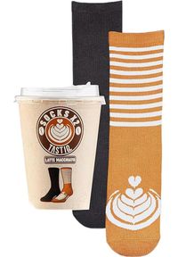SUMMERTASTIC - Skarpetki Unisex Tastic 2-Pack Latte w Pudełku Prezentowym - Rozmiar 36-41. Kolor: beżowy