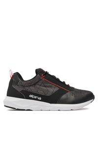 Alpina Sneakersy Mizx Cool 625T-1 Czarny. Kolor: czarny. Materiał: materiał