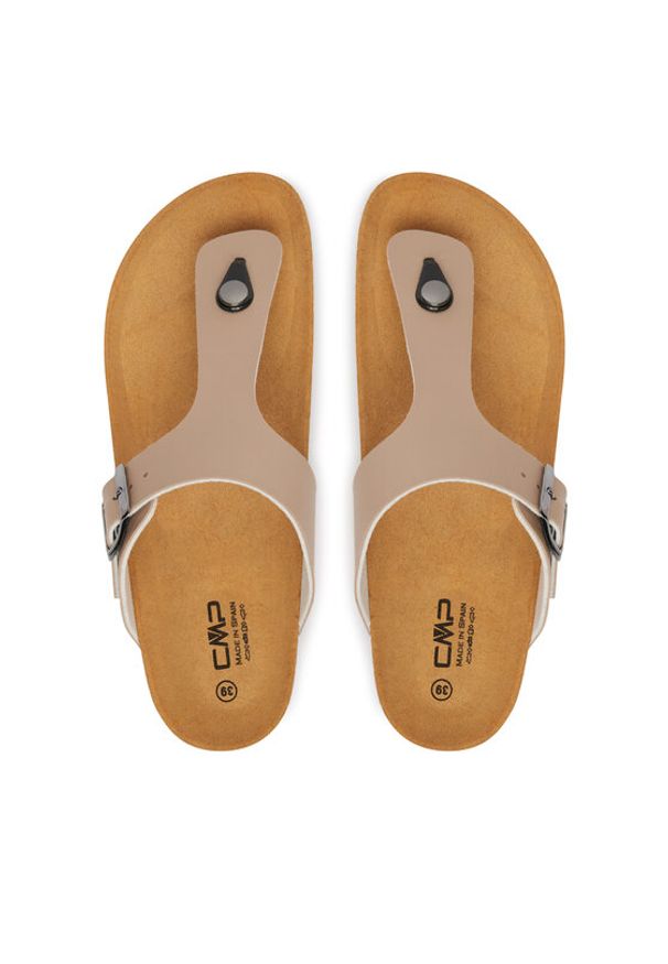 CMP Japonki Mymosa 3Q91036 Beżowy. Kolor: beżowy. Materiał: skóra