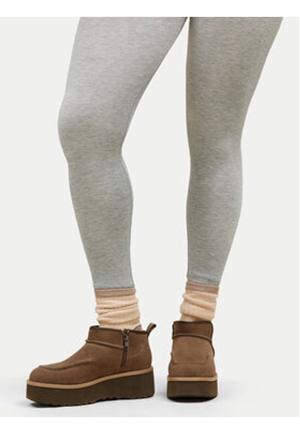 Ugg Botki W Cityfunc Ultra Mini 1158193 Brązowy. Kolor: brązowy. Materiał: skóra