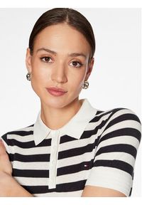 TOMMY HILFIGER - Tommy Hilfiger Polo WW0WW37937 Granatowy Regular Fit. Typ kołnierza: polo. Kolor: niebieski. Materiał: bawełna