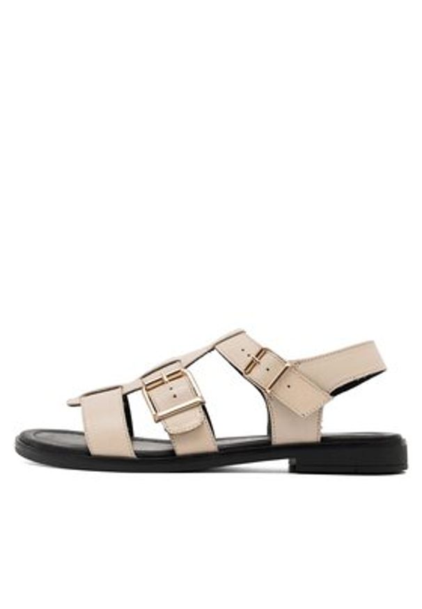 Sergio Bardi Sandały WI16-B1034-03SB Beżowy. Kolor: beżowy. Materiał: skóra