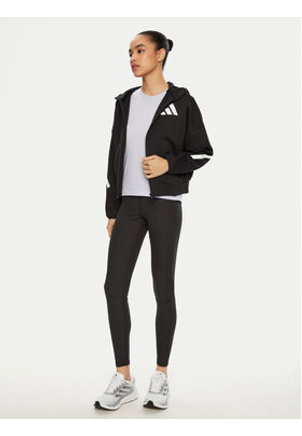 Adidas - adidas Bluza Z.N.E. JC5392 Czarny Loose Fit. Kolor: czarny. Materiał: bawełna