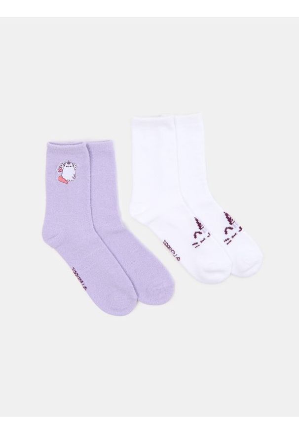 Sinsay - Skarpetki 2 pack Pusheen The Cat - wielobarwny