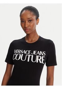 Versace Jeans Couture Sukienka codzienna 79HAOE05 CJ02E Czarny Slim Fit. Okazja: na co dzień. Kolor: czarny. Materiał: bawełna. Typ sukienki: proste. Styl: casual #5