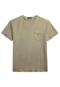 Polo Ralph Lauren T-Shirt 710969628006 Khaki Custom Slim Fit. Typ kołnierza: polo. Kolor: brązowy. Materiał: bawełna #6