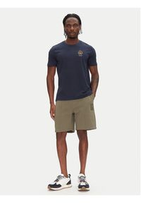 Aeronautica Militare Szorty sportowe 251BF020F584 Khaki Regular Fit. Kolor: brązowy. Materiał: bawełna. Styl: sportowy #3