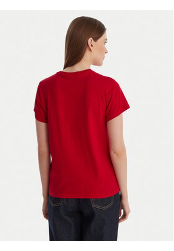 Polo Ralph Lauren T-Shirt 211B14605006 Czerwony Classic Fit. Typ kołnierza: polo. Kolor: czerwony. Materiał: bawełna