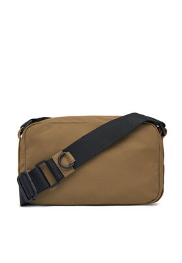 TOMMY HILFIGER - Tommy Hilfiger Saszetka Th Colour Ew Reporter AM0AM13219 Khaki. Kolor: brązowy. Materiał: skóra