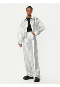 Armani Exchange Kurtka jeansowa XW000098 AF10836 M8047 Srebrny Regular Fit. Kolor: srebrny. Materiał: bawełna #3