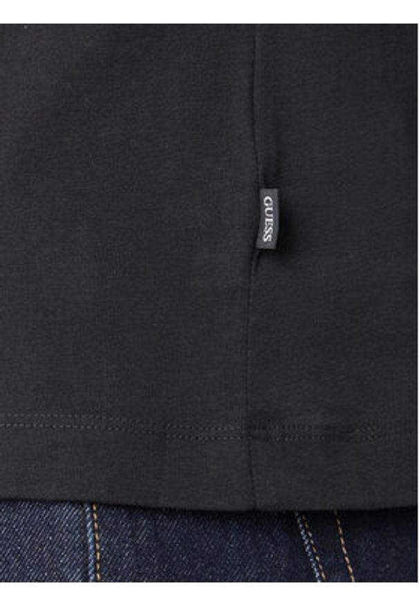 Guess Jeans T-Shirt M6GIC0 K8HM0 Czarny Regular Fit. Kolor: czarny. Materiał: bawełna