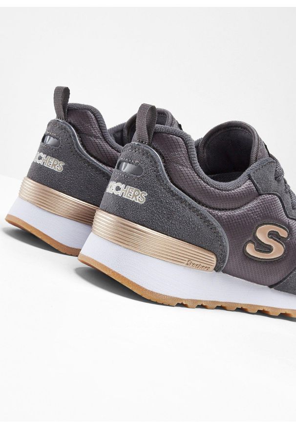 bonprix - Sneakersy Skechers z pianką memory. Kolor: szary