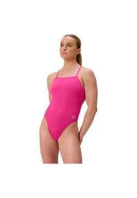 Strój kąpielowy damski Speedo Fl Solid V-Back 2.0 Af. Kolor: różowy. Materiał: materiał #1