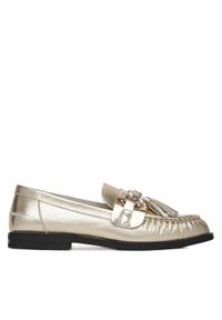 Eva Minge Loafersy PETUNIA-V1792-335-1 Złoty. Kolor: złoty. Materiał: skóra