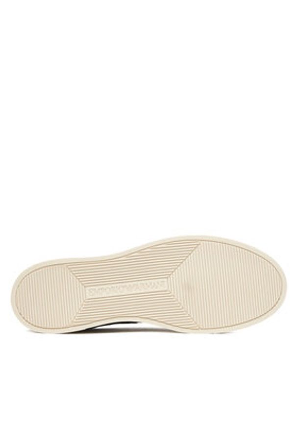 Emporio Armani Sneakersy EM003843 Granatowy. Kolor: niebieski. Materiał: skóra
