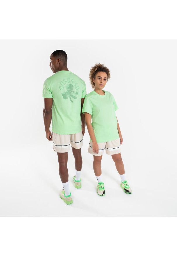 TARMAK - Koszulka do gry w koszykówkę unisex Tarmak NBA Celtics TS 900. Kolor: wielokolorowy, zielony. Materiał: bawełna, materiał, poliester. Sport: koszykówka