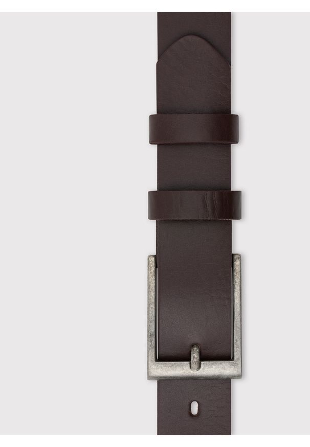 Pako Lorente - PAKO LORENTE – Pasek męski w kolorze brązowym. Kolor: brązowy. Materiał: skóra. Styl: klasyczny, elegancki