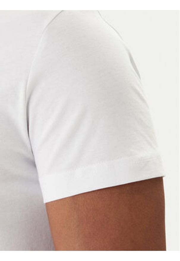 Versace Jeans Couture T-Shirt 80GAHT00 CJ00T Biały Regular Fit. Kolor: biały. Materiał: bawełna