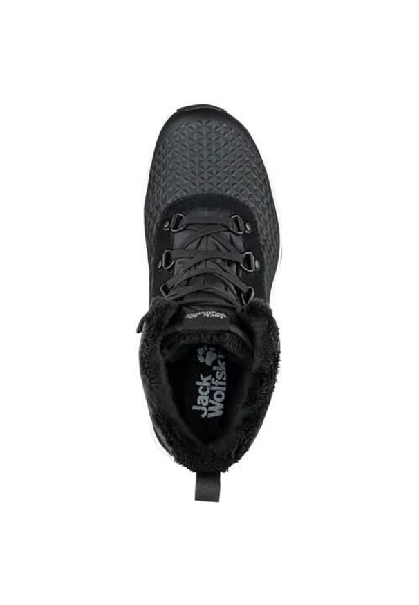 Buty trekkingowe damskie Jack Wolfskin Snowcrawler High Texapore. Wysokość cholewki: za kostkę. Zapięcie: sznurówki. Kolor: szary, wielokolorowy. Materiał: materiał, tkanina, skóra. Szerokość cholewki: normalna. Styl: sportowy