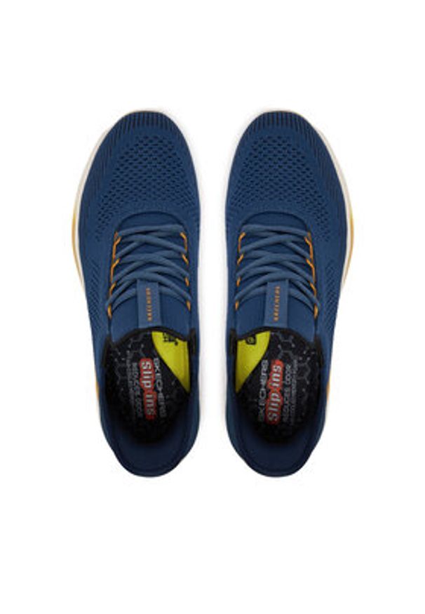 skechers - Skechers Sneakersy Slade 210810/BLU Niebieski. Kolor: niebieski. Materiał: materiał