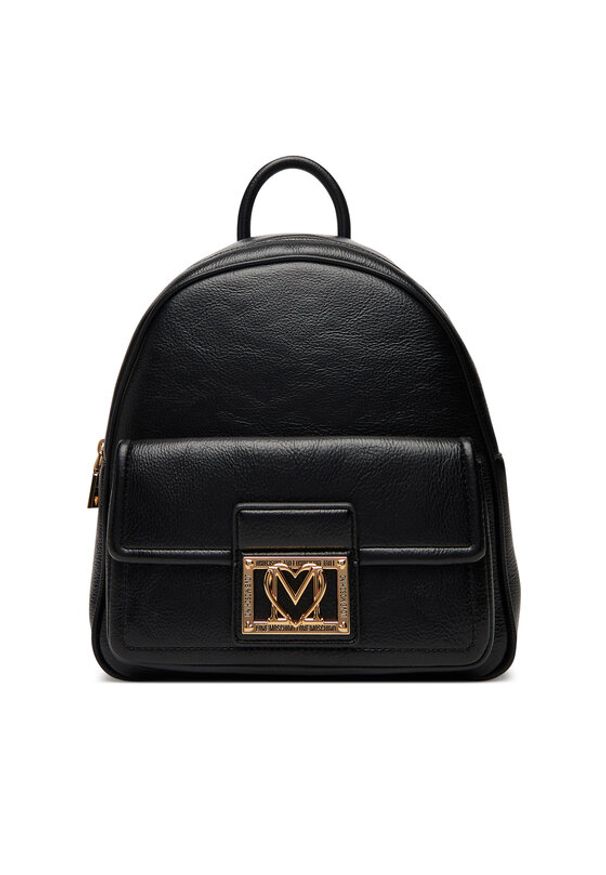 Love Moschino - LOVE MOSCHINO Plecak JC4091PP1NLI0000 Czarny. Kolor: czarny. Materiał: skóra