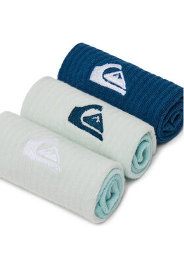 Quiksilver Skarpety AS_QUIKSILVER_102Z_SS25 (3-PACK) Zielony. Kolor: zielony. Materiał: bawełna, materiał