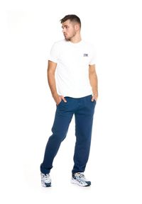 LEONE 1947 APPAREL - Męskie spodnie dresowe Leone Urban. Kolor: niebieski. Materiał: dresówka. Sport: fitness