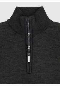 Pako Lorente - PAKO LORENTE – Grafitowy sweter męski ze stójką. Typ kołnierza: kołnierzyk stójkowy. Kolor: szary. Materiał: akryl, wełna. Sezon: zima, jesień #6