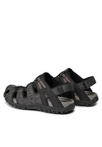 Geox Sandały Uomo Sandal Strada U4524C 000ME C9999 Czarny. Kolor: czarny. Materiał: skóra #3