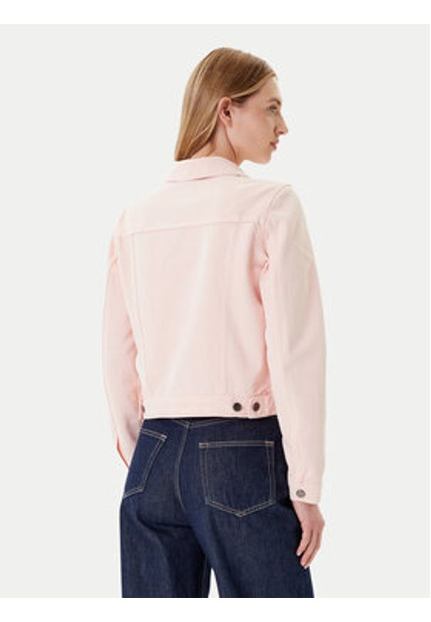 United Colors of Benetton - United Colors Of Benetton Kurtka jeansowa 2RZVDN00N Różowy Regular Fit. Kolor: różowy. Materiał: bawełna