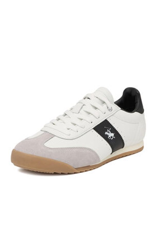 Beverly Hills Polo Club Sneakersy EO-LOGAN-01 MP40 Biały. Kolor: biały. Materiał: skóra