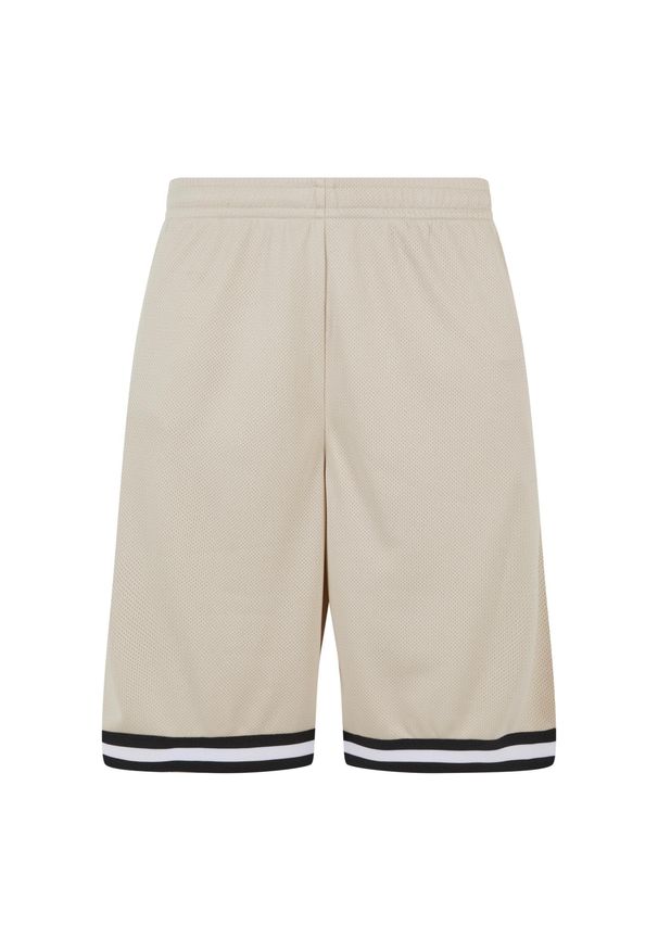 Szorty z dzianiny w paski Urban Classics. Kolor: beżowy. Materiał: dzianina. Długość: krótkie. Wzór: paski. Sezon: lato