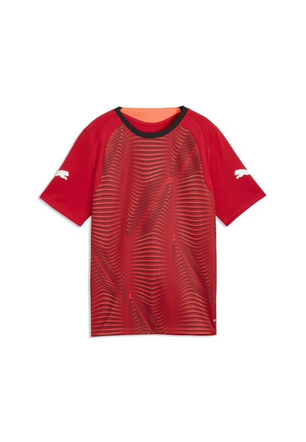 Puma - Młodzieżowa koszulka piłkarska individualFINAL PUMA. Kolor: czerwony, czarny, wielokolorowy, zielony. Sport: piłka nożna