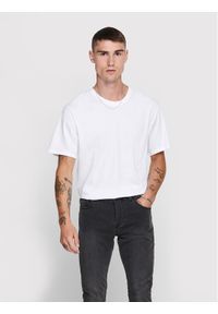 Only & Sons T-Shirt Matt 22002973 Biały Regular Fit. Kolor: biały. Materiał: bawełna