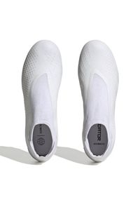Adidas - Buty adidas Predator Accuracy.3 Ll Fg M FZ6111 białe. Kolor: biały. Materiał: materiał. Szerokość cholewki: normalna