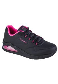 skechers - Buty sportowe Sneakersy damskie, Skechers Uno 2 - 2nd Best. Zapięcie: sznurówki. Kolor: wielokolorowy, różowy, czarny. Materiał: guma, materiał, skóra, syntetyk. Szerokość cholewki: normalna. Sport: turystyka piesza