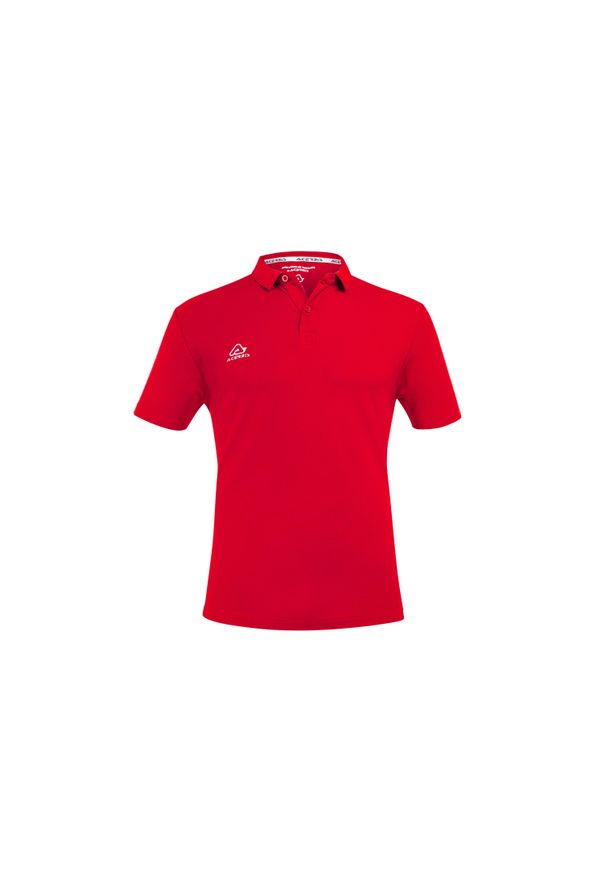 ACERBIS - Polo Acerbis Atlantis. Typ kołnierza: polo. Kolor: czerwony. Sport: piłka nożna