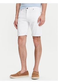 Jack & Jones - Jack&Jones Szorty jeansowe Rick 12274985 Biały Regular Fit. Kolor: biały. Materiał: bawełna