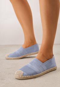 Born2be - Niebieskie Espadryle na Płaskiej Podeszwie z Plecionki Chorisa. Okazja: do pracy, na co dzień. Kolor: niebieski. Materiał: jeans, len. Obcas: na płaskiej podeszwie. Styl: casual #7