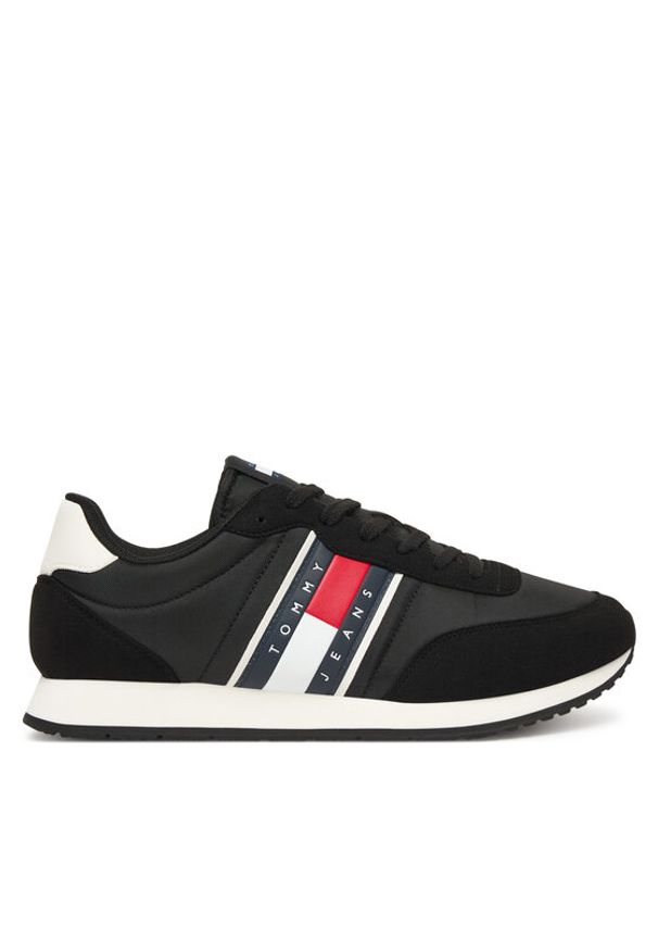 Tommy Jeans Sneakersy Tjm Classic Runner EM0EM01709 Czarny. Kolor: czarny. Materiał: materiał