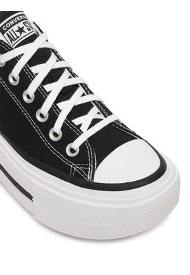 Converse Trampki Chuck Taylor All Star Lift Double Stack Platform A15490C Czarny. Kolor: czarny. Materiał: materiał. Obcas: na platformie