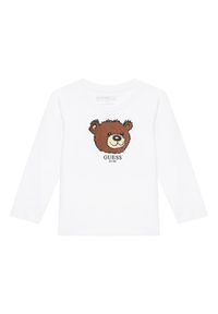 Guess Bluzka N5YI25 K8HM4 Biały Regular Fit. Kolor: biały. Materiał: bawełna