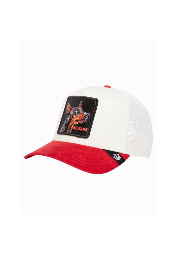 Czapka Goorin Bros The Suede Doberman Trucker (Uwaga) - czerwona. Kolor: biały