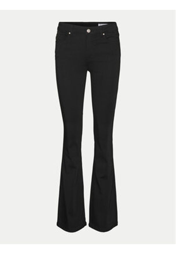 Vero Moda Jeansy Flash 10305103 Czarny Flared Fit. Kolor: czarny